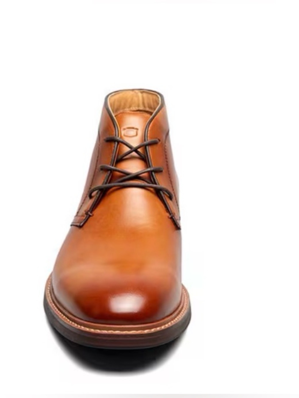 FLORSHEIM ANTHEM PLAIN TOE CHUKKA BOOTS SADDLE TAN LEATHER 12 MEDIUM - Picture 3 of 14